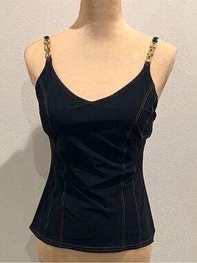 Kenneth Cole Chain-Strap Swim Top